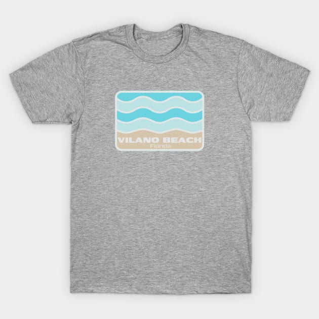 Vilano Beach Florida - Crashing Wave on an FL Sandy Beach T-Shirt by Go With Tammy